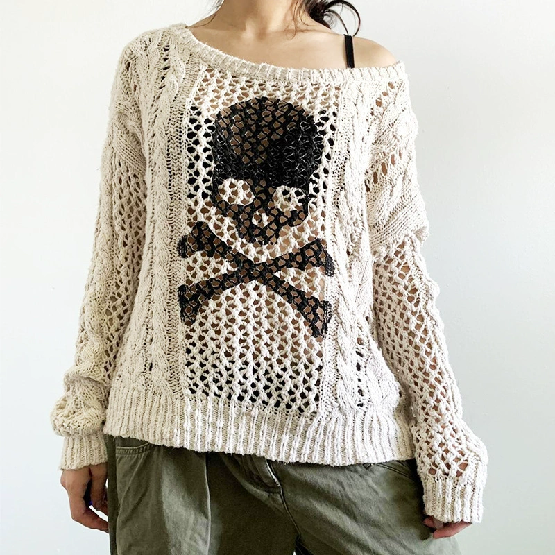 Демисезонный knitted свитер с круглым вырезом, Amazon