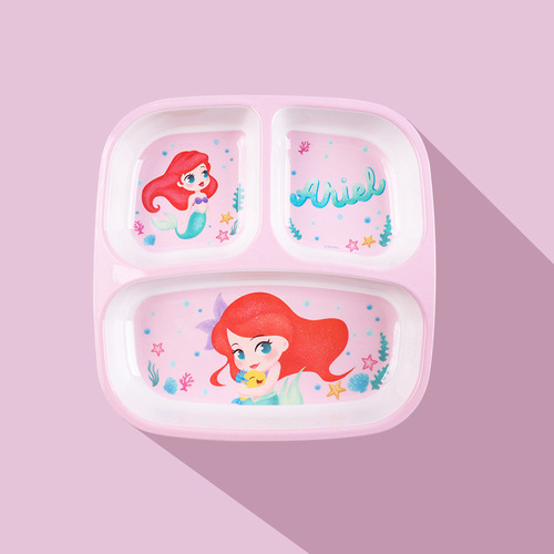 Disney Children's Cartoon Melamine Divided Plate Baby Food Princess
