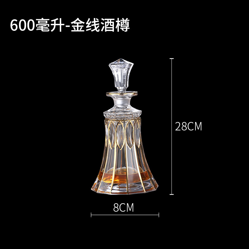 금실로 장식한 와인병 1병 - 5호