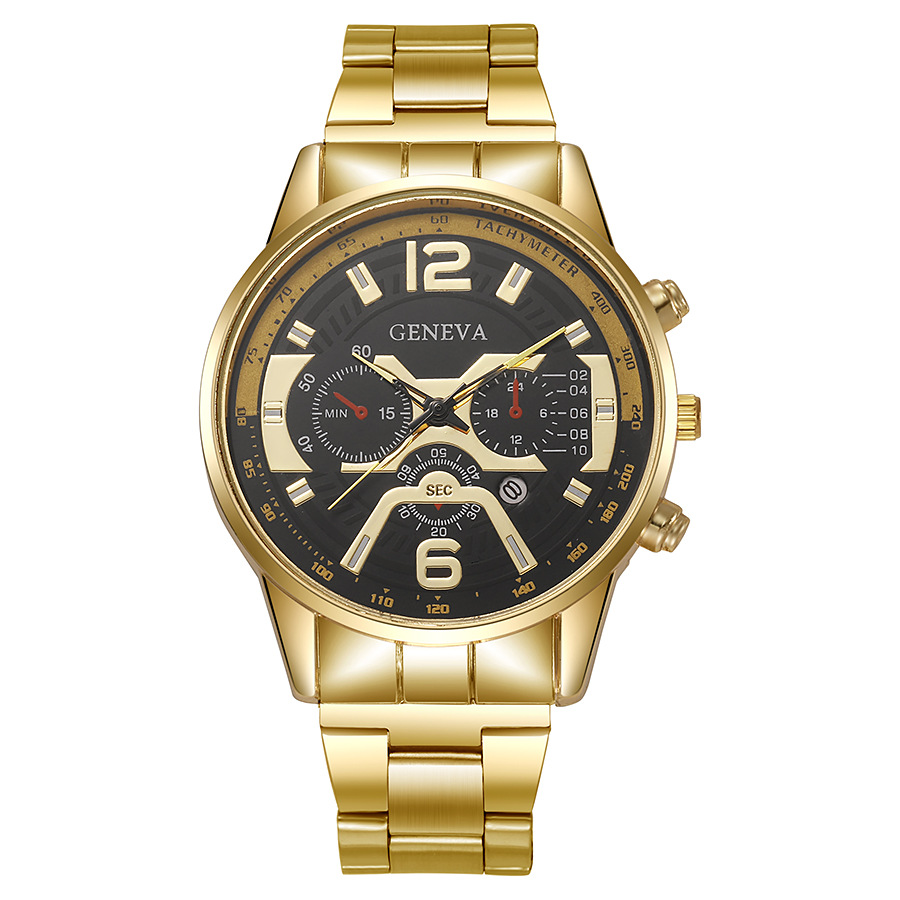 Oblíbené pánské šestipólové quartzové sportovní hodinky s nočním světlem a ocelovým řemínkem_voghion.com