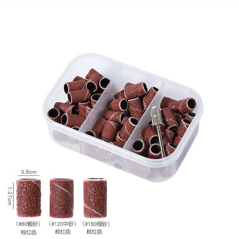 Transfronterizos para nuevos productos de molienda de uñas de alta calidad, molienda de anillo de arena 80#120#180#100 cápsulas / paquete en stock