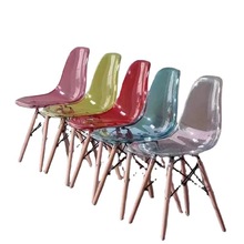透明伊姆斯網紅椅亞克力水晶餐椅北歐現代簡約風靠背休閑洽談餐椅