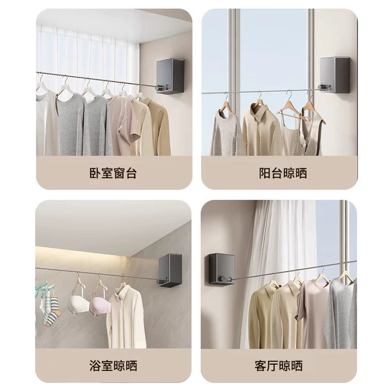 Невидимый сушильный стеллаж из стали, металлическая проволока