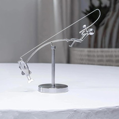 独立站爆款The Fisherman Balancing Sculpture渔夫平衡雕塑