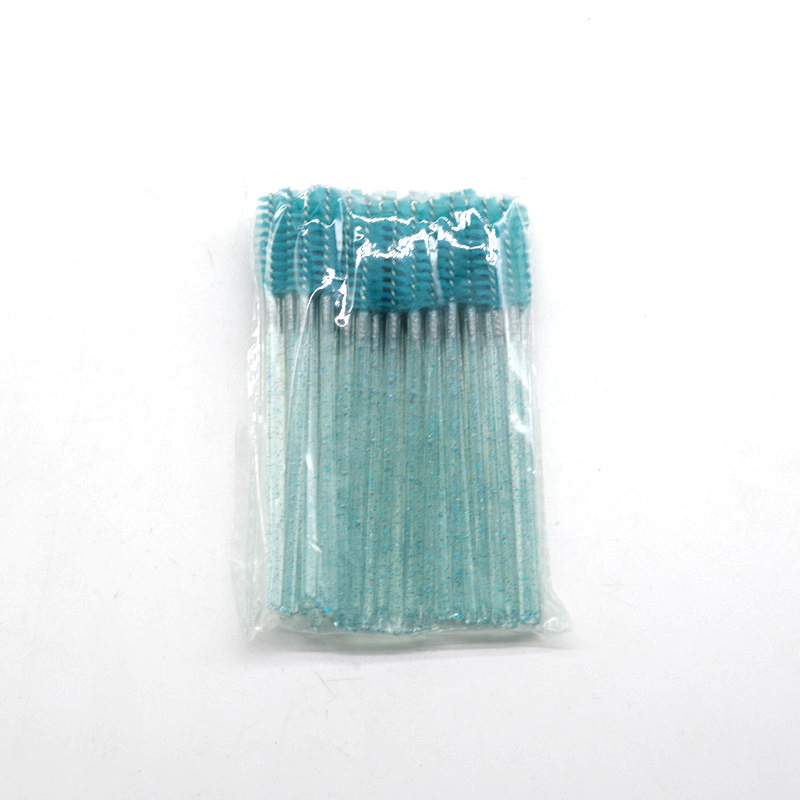 Nueva barra de cristal color cepillo de cejas cepillo de cejas cepillo de cejas portátil multipropósito cepillo pequeño 50 un paquete