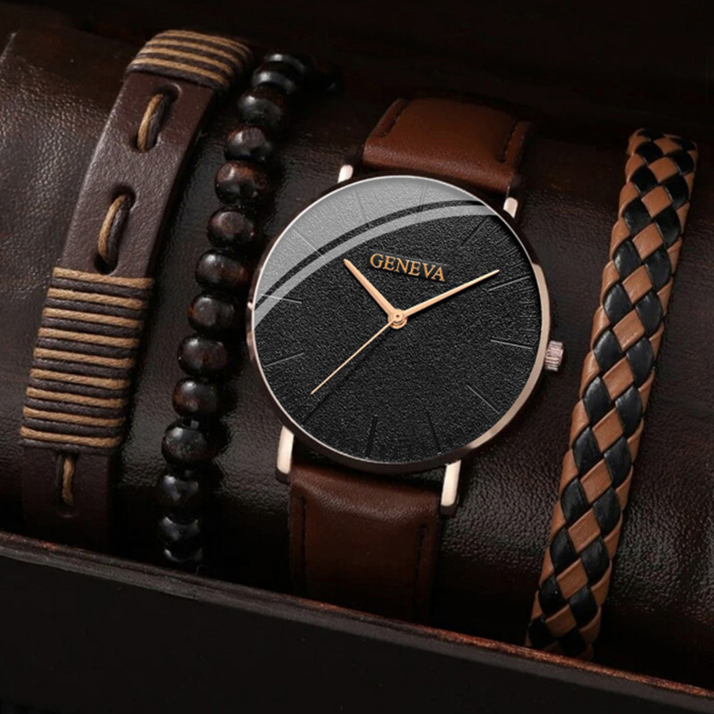 2024 new fashion casual men's sports style watch suit personality trend quartz watch a generation of hair