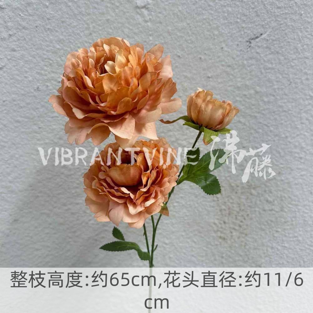 Autumn yellow fairy peach peony