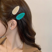 2只装韩版简约磨砂水滴鸭嘴夹小巧可爱少女刘海夹侧边碎发夹头饰
