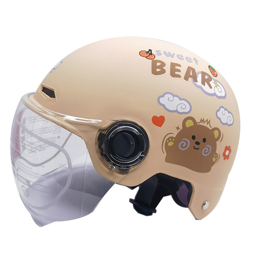 【】Electric E-bike Helmets for Men and Women, Four-Season Summer Helmets, Child Safety Helmets