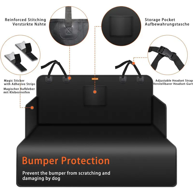 Auto maletero cojín de mascota cojín de mascota plegable cojín de mascota cojín de perro fábrica directa