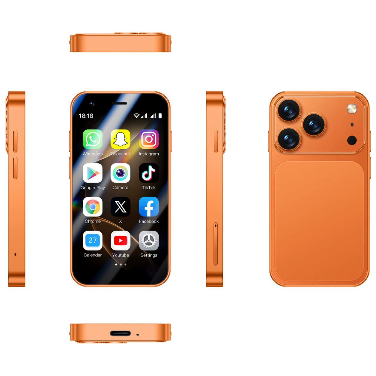 Смартфон SOYESS quad-core Android 3G, 3,0 дюйма, 2/4 ГБ ОЗУ, 16/64 ГБ памяти