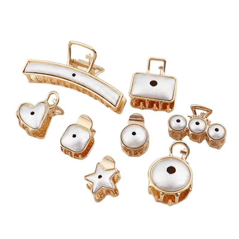 新しい宋錦ヘアピン両面カバー生地象嵌ベースグリッパー DIY ジュエリーメタルアクセサリー在庫卸売|undefined
