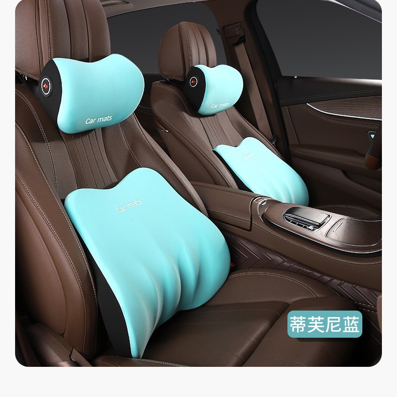 Reposacabezas del coche de negocios soporte lumbar espuma de memoria soporte lumbar almohada del asiento del coche reposacabezas del coche almohada de soporte del cuello del coche