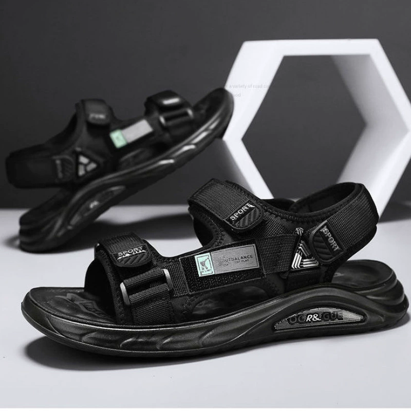 Летние нескользящие сандалии, спортивная обувь с мягкой подошвой для отдыха на платформе, пляжная обувь, для подростков