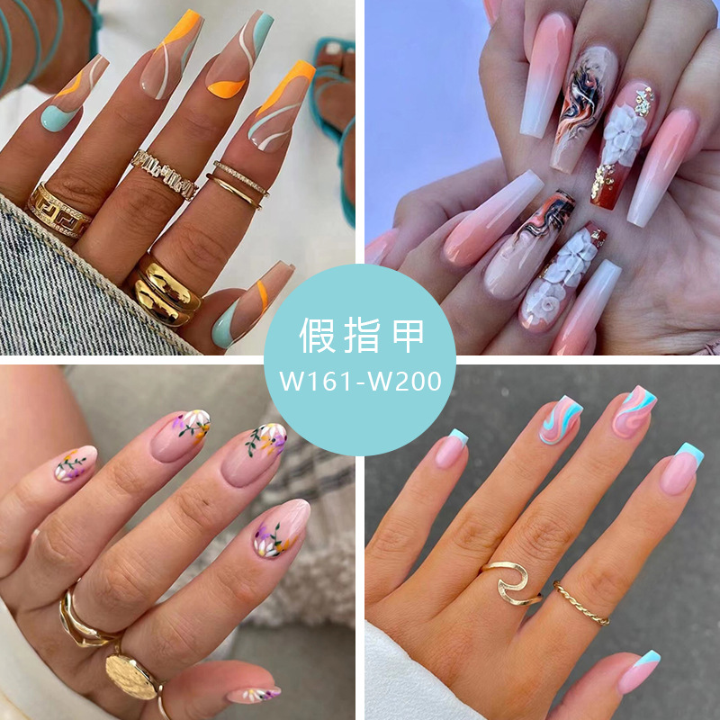 Fake nails for foreign trade, wearable m...