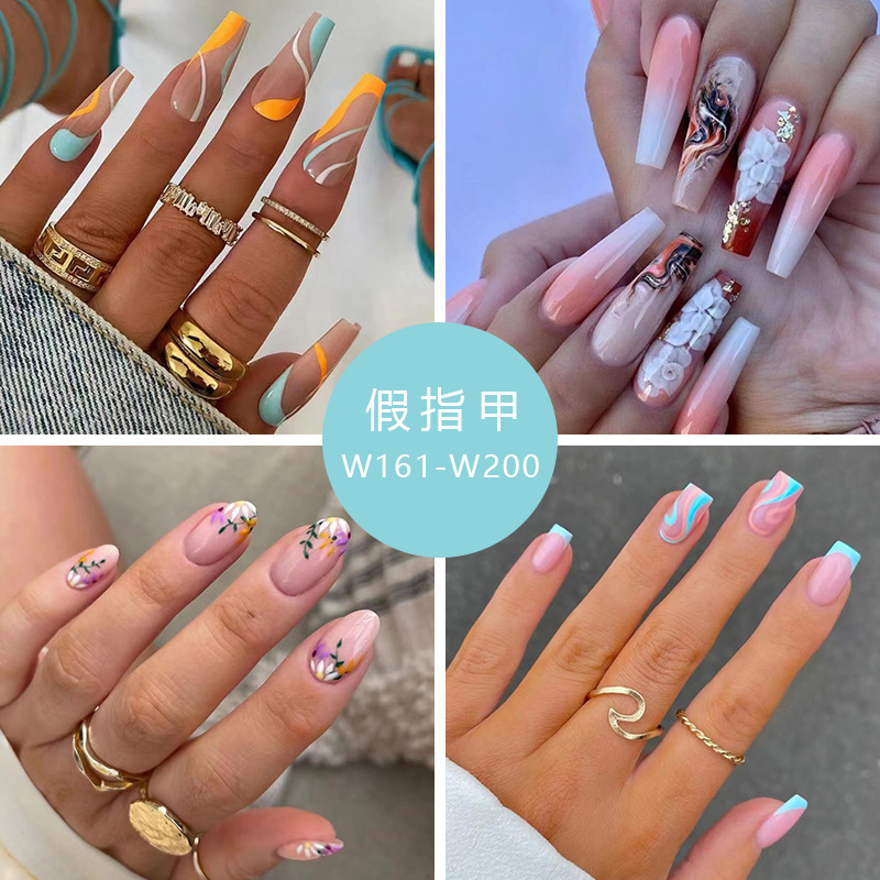 Foreign Trade Fake Nail Wearable Nail Pieces Summer Explosions Ballet Armor Cross-border Nail Pieces 24 Boxed Finished Products Foreign Trade Fake Nail Wearable Nail Pieces Summer Explosions Ballet Armor Cross-border Nail Pieces 24 Boxed Finished Products