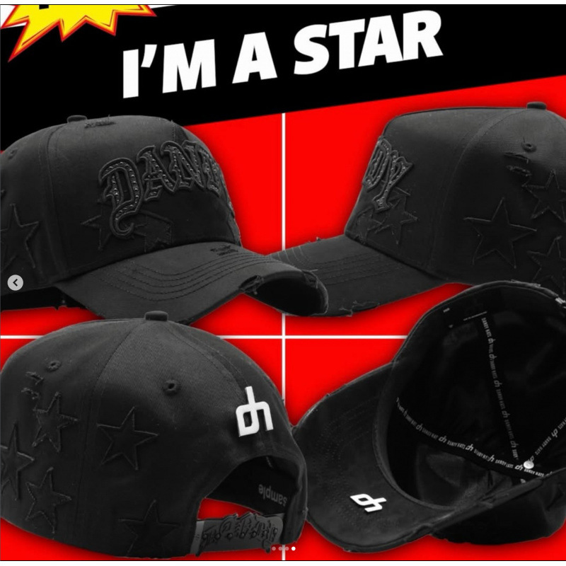 Tendencia transfronteriza hip hop Dandy Dandy sombrero con letras de diamante sombrero de pato doblado a lo largo del sombrero de béisbol image 159