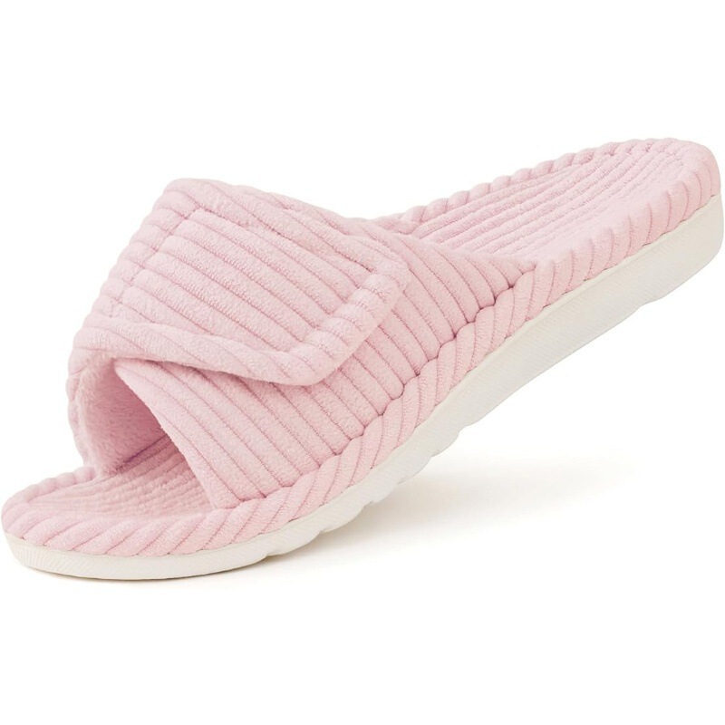 Foreign Trade Open-Toe Corduroy Sole Cold-Adhesive Women's Arch-Support Slippers Large Size Home Indoor Spring and Autumn Amazon Cross-Border Foreign Trade Open-Toe Corduroy Sole Cold-Adhesive Women's Arch-Support Slippers Large Size Home Indoor Spring and Autumn Amazon Cross-Border