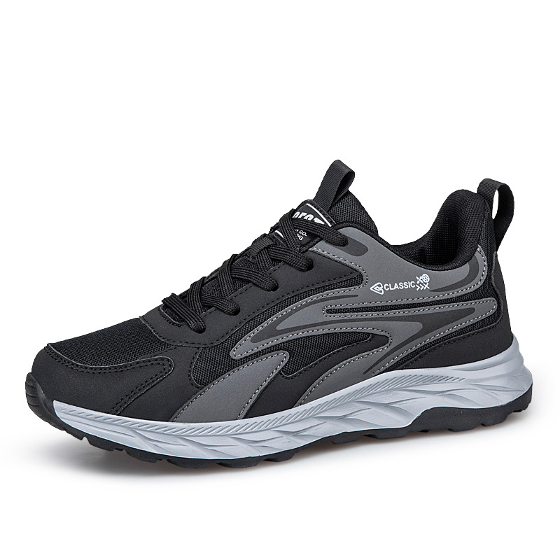 Zapatos para hombres de mediana edad, zapatos de primavera y otoño, zapatos de tela de papá, zapatos de deporte transpirables, zapatos casuales