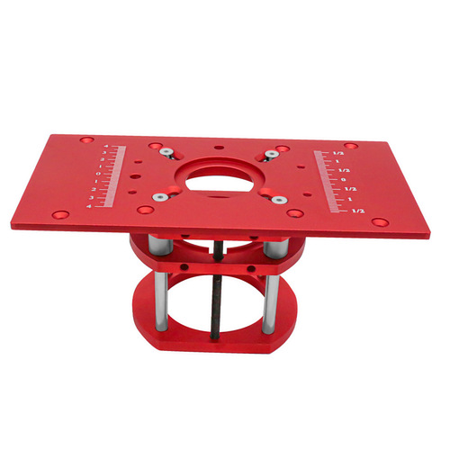 New M8 woodworking aluminum alloy flip plate engraving machine lifting base bakelite milling table flip lifting table