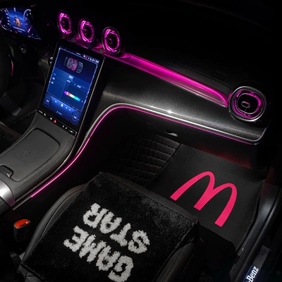 McDonald's themed car floor mats, Universal Foot Pad