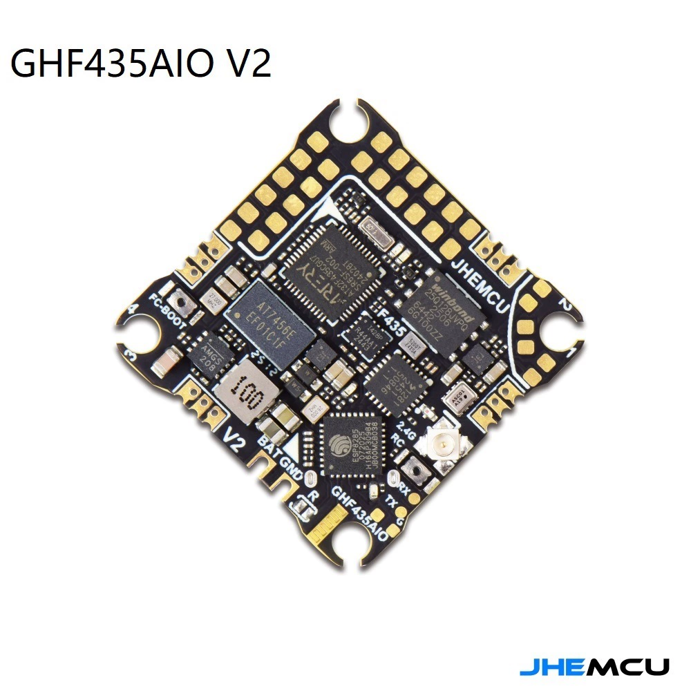 JHEMCU GHF435AIO 20A Пересечение машина F435 2-4S AIO полетный контроллер встроенный ELRS 2.4G