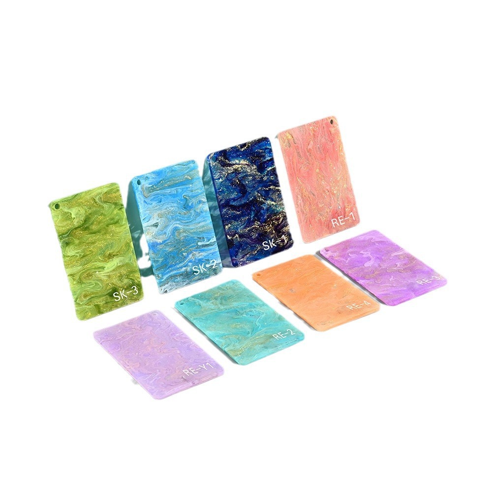 云母亚克力板 金色白色绿色珠光谷美用特殊亚克力板材厂家批发