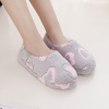 Comfortable footwear for pregnant, demi-season slippers, non-slip silent bag indoor, soft sole