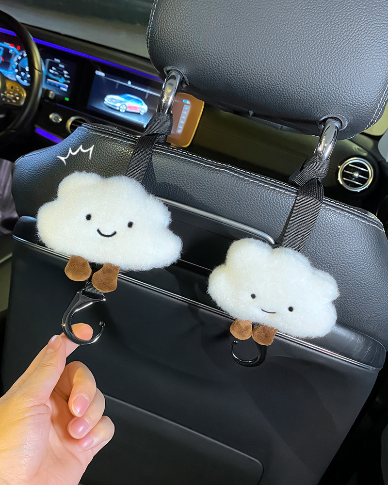 Asiento de automóvil, respaldo trasero, gancho pequeño, asiento de automóvil, lindo, gancho de asiento integrado en el automóvil, mujer de primera fila