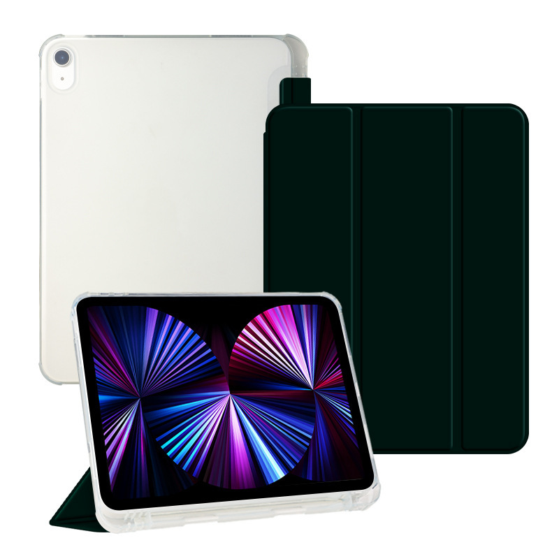 Ipad保護カバーpro10.5ペン付き溝10.2磁気吸引air 5皮カバーmini6三つ折りtpuソフトケース|undefined