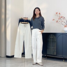 0828-159品牌单精品牛仔裤女装长裤休闲裤女