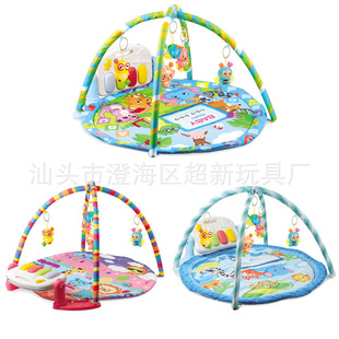 Cross-border foreign trade baby fitness rack game blanket baby crawling carpet baby crawling mat crawling music fitness rack
