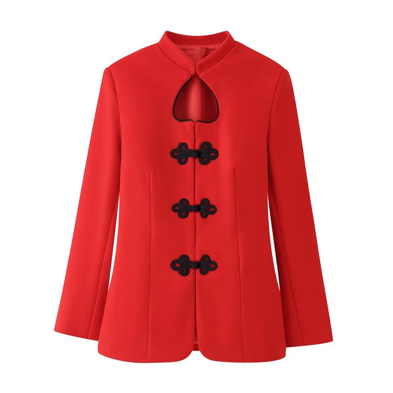 Cross-Border Women's Clothing, European and American Style, Foreign Trade, Amazon Supply, American Hot Girl Fashion, Heart-Shaped Hollow-Out Personalized Blazer Cross-Border Women's Clothing, European and American Style, Foreign Trade, Amazon Supply, American Hot Girl Fashion, Heart-Shaped Hollow-Out Personalized Blazer