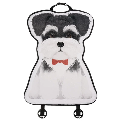 Winter plush car seat cushion, Seat cushion, seat cover - rabbit-fur-three-dimensional-schnauzer-cushion-and-backrest