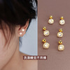 Advanced earrings, golden screw for sleep, new collection, light luxury style