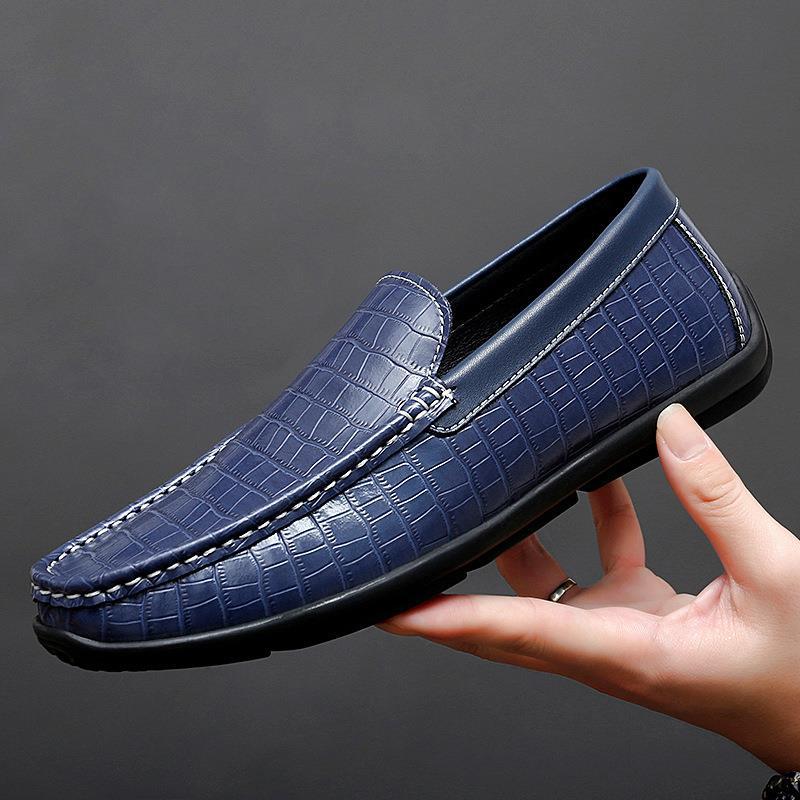 B2618 1130K GIÀY DA NAM JINTDT VÂN DA CÁ SẤU ĐẾ MỀM MÙA HÈ GIÀY DÉP NAM G04 SẢN PHẨM MỚI