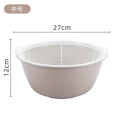 Trays Leachate Plastic double-deck a living room Fruits Basket kitchen multi-function Basket Large thickening Bowl Basket