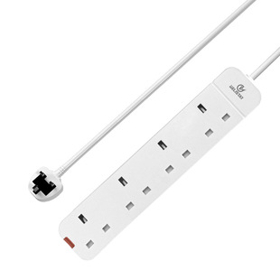 Factory wholesale British English hole household plug board White simple 4 3m British socket