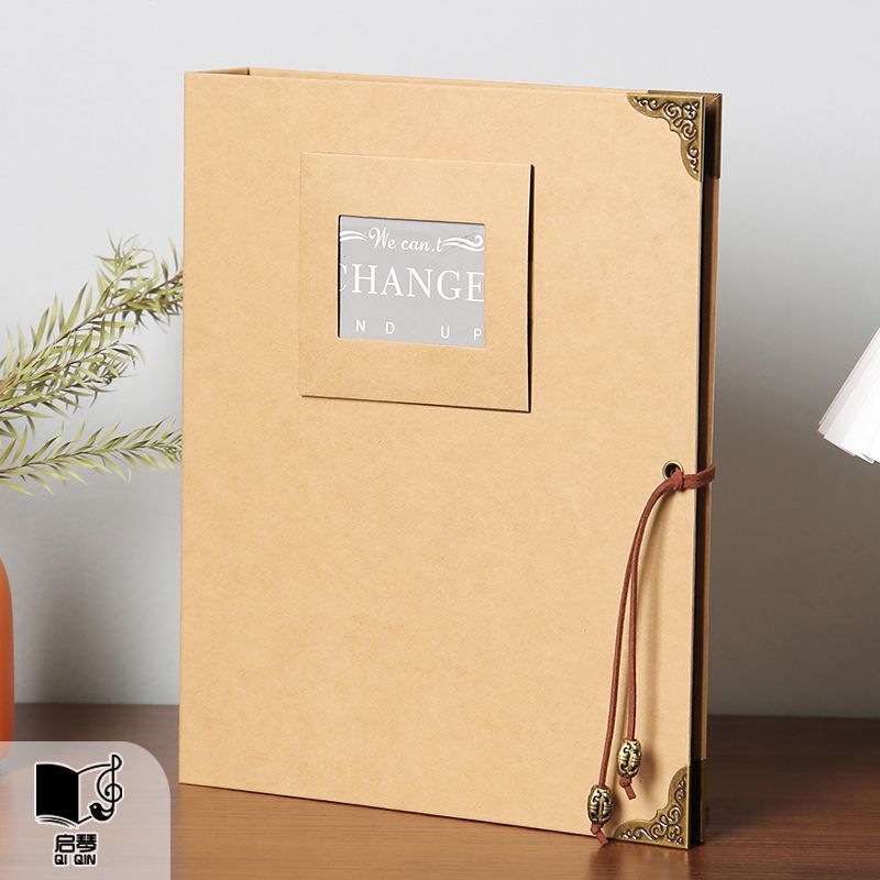 카키 레트로 스트랩 사진 앨범