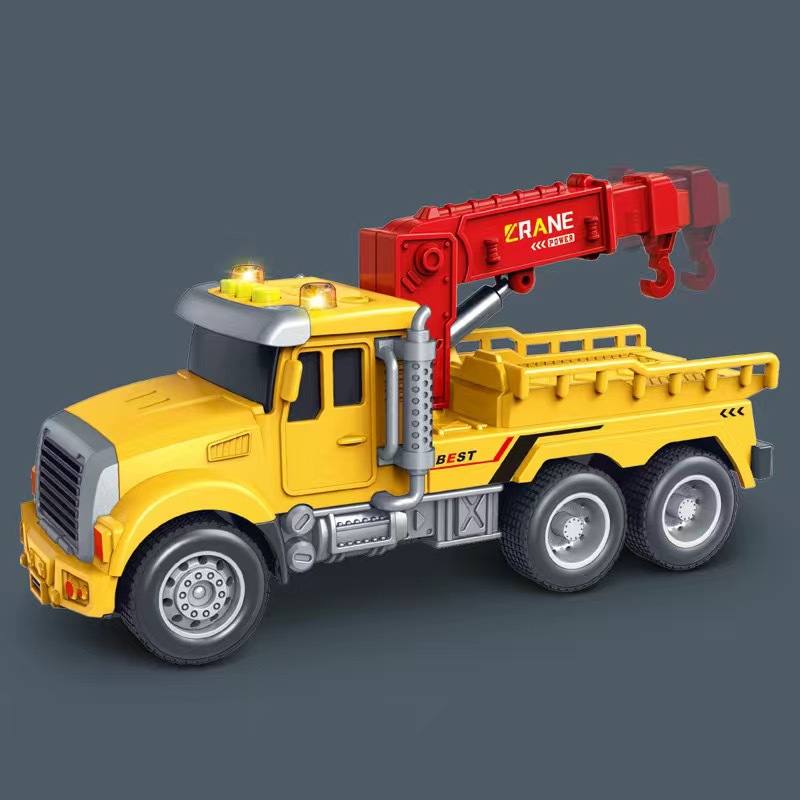 Coche inercial para niños, juguetes, iluminación, música, historia, modelo de máquina, vehículo de ingeniería, regalo de jardín de infantes, suministro directo transfronterizo