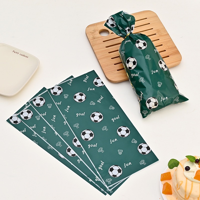 世界杯足球生日主题牛皮纸糖果袋装袋透明儿童礼物袋节日礼品批发