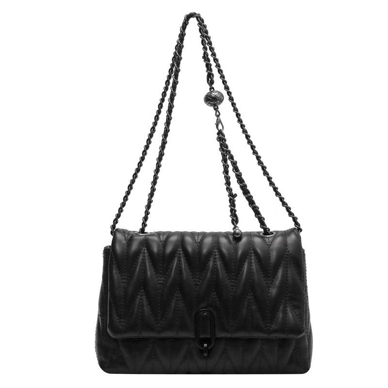 Shoulder bag with diamond pattern, summer one-shoulder bag, chain bag, 2023