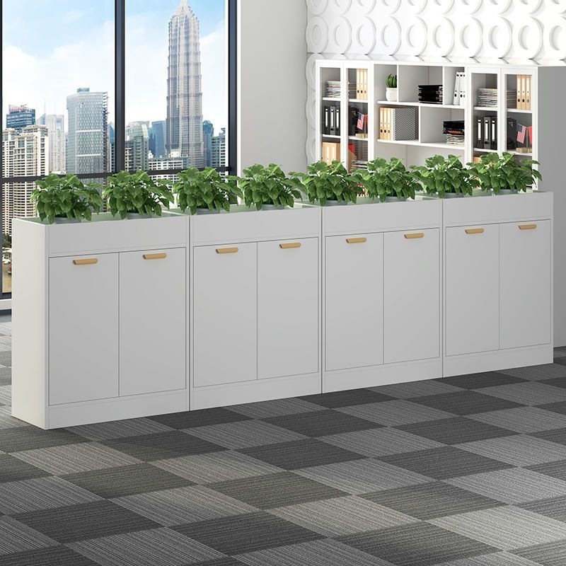 Office Screen Partition Shelf, Floor-Standing Restaurant Partition, Decorative Green Plant Low Partition Flower Stand