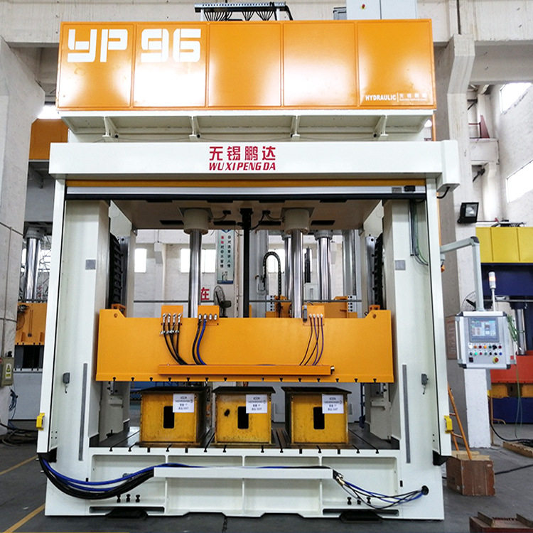 自动出口标准伺服汽车内饰件压力机 顶棚四柱框架式电加热压力机