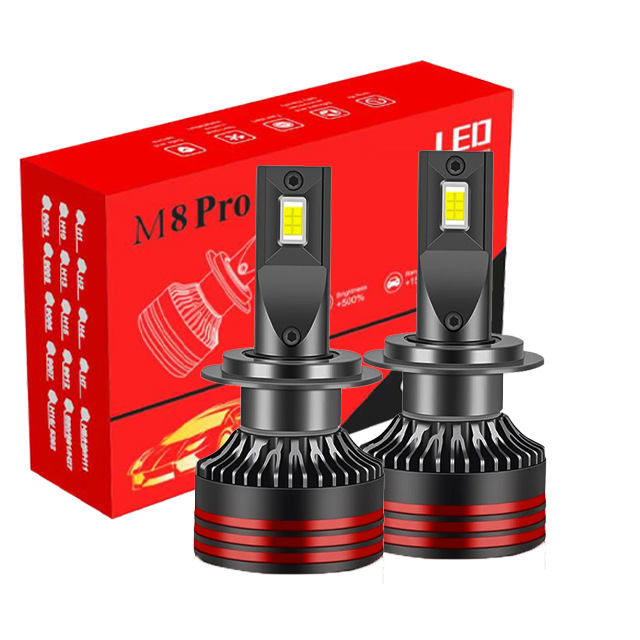 LED Headlights M8pro Car LED Headlights High Power Spotlight Highlight Far and Near Light Integrated Headlights