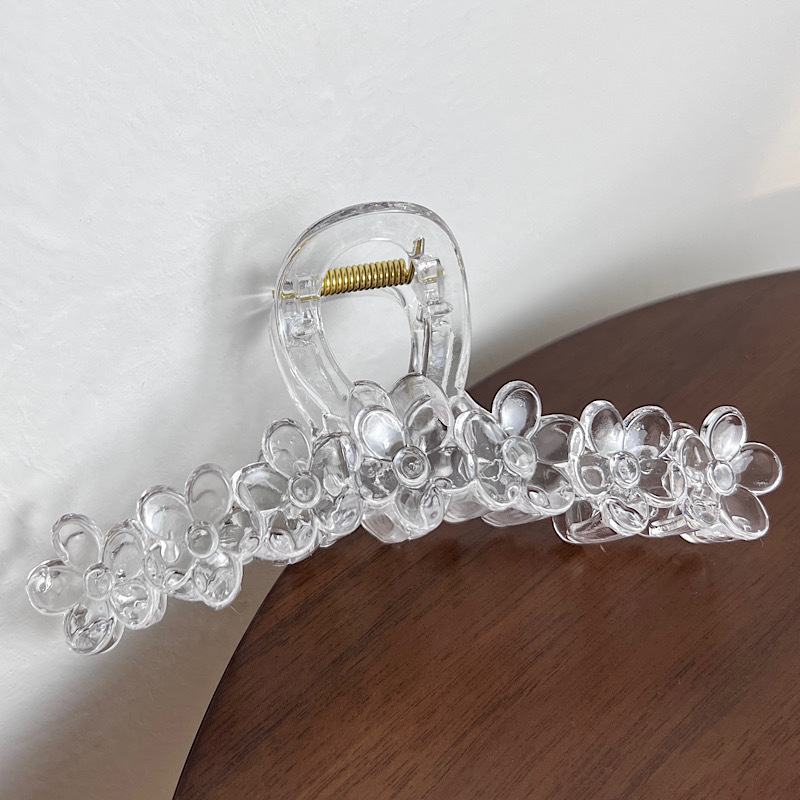 Women'S Gender Sweet Flower Plastic Hair Claws
