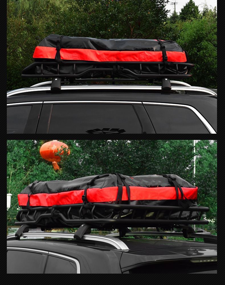 Cross-Border 420D Roof Waterproof and Rainproof Storage Bag Outdoor Car Luggage Bag Off-Road Car Roof Luggage Bag