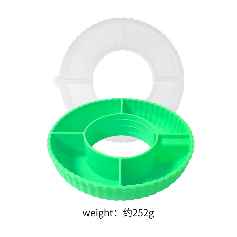 Snack Platter (Stanley cup compatible) 200×45 mm, 6-compartment, color variants, without lid