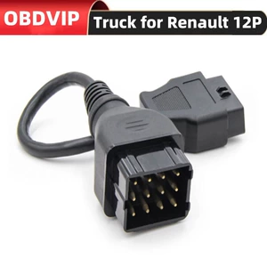 For Renault 12 pin to Standard OBD2 16 pin for Renault 12 pin