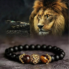 S 28393 Tiger Eye Men Beaded Bracelet ����ʯ��ʿ΢������